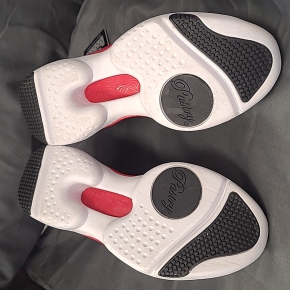 NWT- PASTRY Phoenix Slip On Dance Shoes, Black & Red, Size 7.5 - Picture 3 of 8